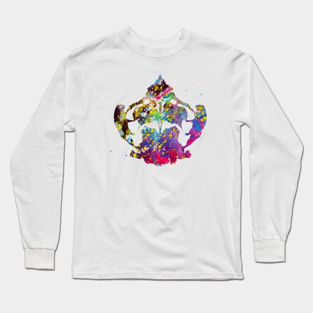 Rorschach inkblot test Long Sleeve T-Shirt by erzebeth